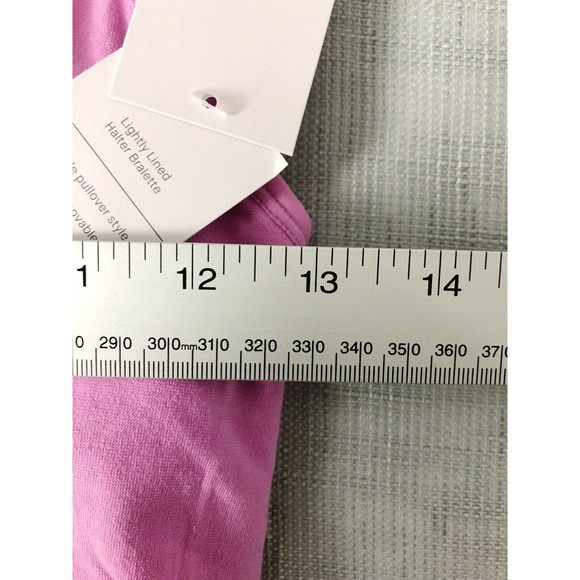 Auden Women's Sz Large Pink Halter Lightly Padded Halter Sports Bralette - Picture 8 of 12